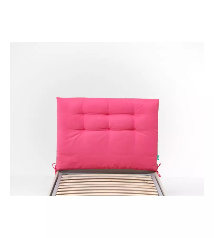 TESTIERA SINGOLA IN TESSUTO TRAPUNTATO "SOFFY" FUCSIA 90 CM
